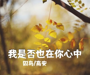 方怡萍/高向鹏《怀念的人简谱》