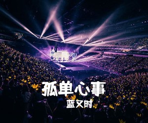 蓝又时《孤单心事吉他谱》(C调)