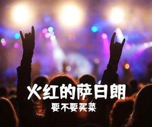 要不要买菜《火红的萨日朗吉他谱》(C调)