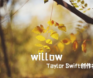 Taylor Swift创作并《willow吉他谱》(G调)