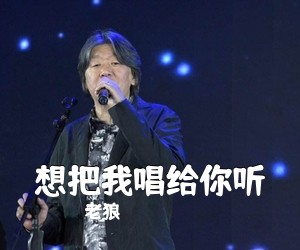 老狼《想把我唱给你听吉他谱》(C调)