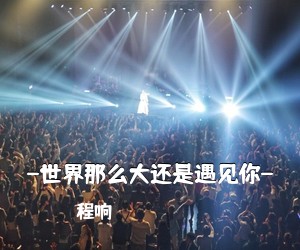 程响《-世界那么大还是遇见你-吉他谱》