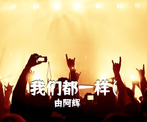 由阿辉《我们都一样(吉他谱》(D调)
