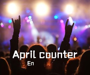 En《April counter吉他谱》(G调)