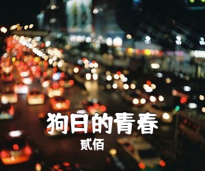 贰佰《狗日的青春吉他谱》(G调)