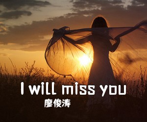 廖俊涛《I will miss you吉他谱》(E调)