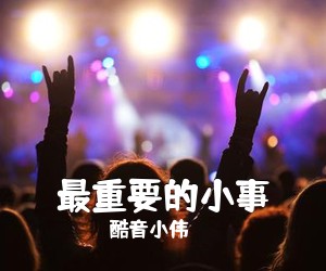 酷音小伟《最重要的小事吉他谱》(C调)