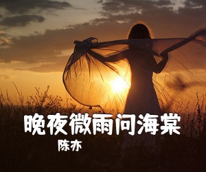 陈亦洺《晚夜微雨问海棠吉他谱》(C调)