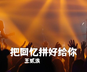王贰浪《把回忆拼好给你吉他谱》(C调)