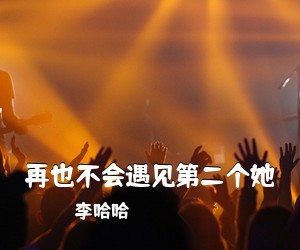 李哈哈《再也不会遇见第二个她吉他谱》(C调)