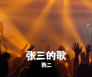 西二《张三的歌吉他谱》(G调)