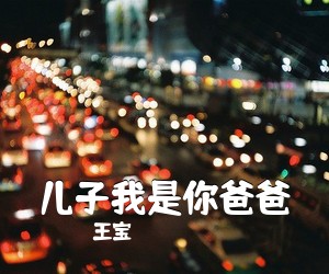 王宝《儿子我是你爸爸吉他谱》(G调)