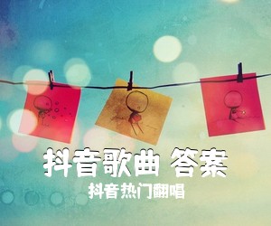 抖音热门翻唱《抖音歌曲 答案吉他谱》(C调)