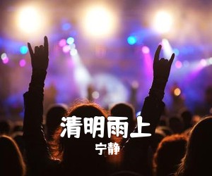 宁静《清明雨上吉他谱》(C调)