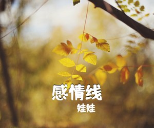 娃娃《感情线吉他谱》