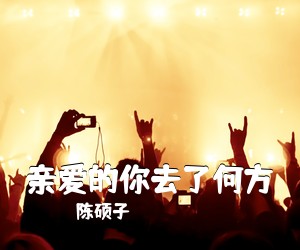 陈硕子《亲爱的你去了何方吉他谱》(C调)