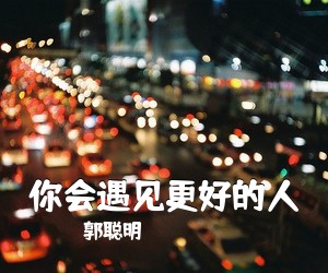 郭聪明《你会遇见更好的人吉他谱》(F调)