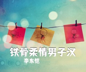 李东恺《铁骨柔情男子汉简谱》