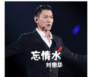 刘德华《忘情水吉他谱》(F调)