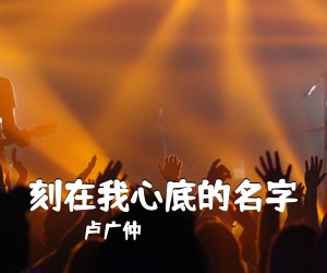 卢广仲《刻在我心底的名字吉他谱》(C调)