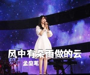 孟庭苇《风中有朵雨做的云吉他谱》(C调)