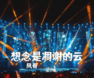 风哥《想念是凋谢的云简谱》