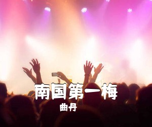 曲丹《南国第一梅简谱》