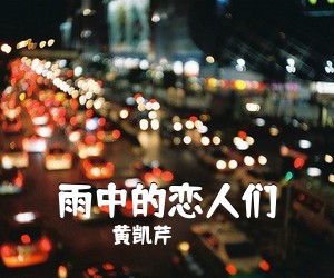 黄凯芹《雨中的恋人们吉他谱》(G调)