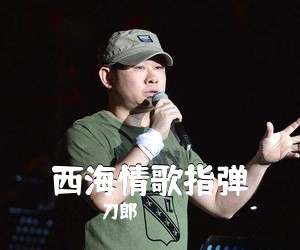 刀郎《西海情歌指弹吉他谱》(C调)