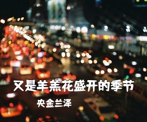 央金兰泽《又是羊羔花盛开的季节简谱》