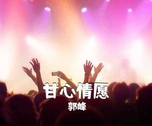 郭峰《甘心情愿吉他谱》(D调)