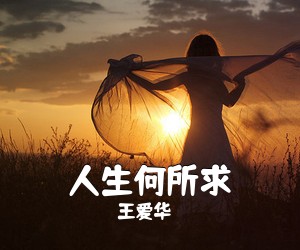 王爱华《人生何所求简谱》