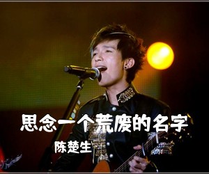 陈楚生《思念一个荒废的名字吉他谱》(G调)