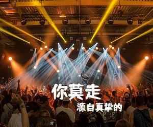 源自真挚的《你莫走吉他谱》(C调)