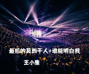 王小康《最后的莫西干人+谁能明白我吉他谱》(C调)