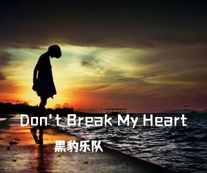 黑豹乐队《Don't Break My Heart吉他谱》(G调)