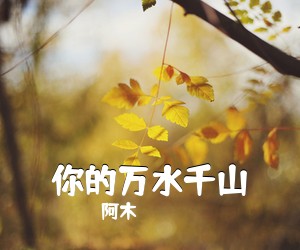 阿木《你的万水千山吉他谱》(G调)
