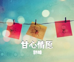 郭峰《甘心情愿吉他谱》(D调)