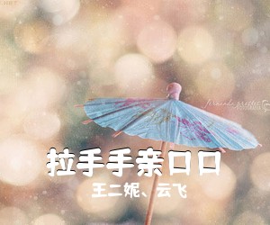 王二妮、云飞《拉手手亲口口简谱》