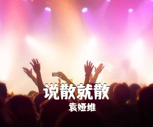 袁娅维《说散就散吉他谱》(C调)
