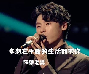 隔壁老樊《多想在平庸的生活拥抱你吉他谱》(G调)