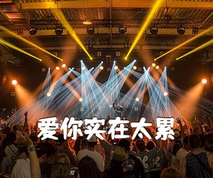 《爱你实在太累吉他谱》