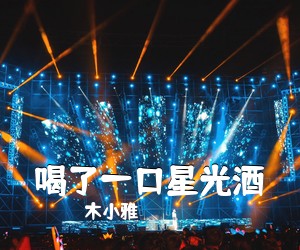 木小雅《喝了一口星光酒吉他谱》(C调)