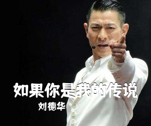 刘德华《如果你是我的传说吉他谱》(G调)