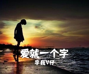 李巍V仔《爱就一个字吉他谱》(C调)