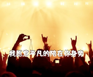 《我愿意平凡的陪在你身旁吉他谱》(C调)