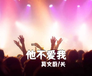 莫文蔚/关喆《他不爱我吉他谱》(G调)