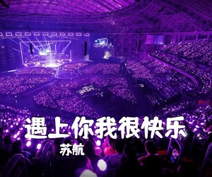 苏航《遇上你我很快乐简谱》