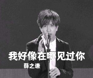 薛之谦《我好像在哪见过你吉他谱》