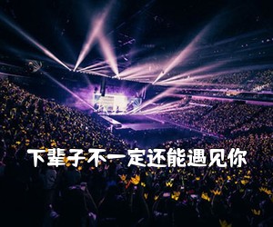 《下辈子不一定还能遇见你吉他谱》(G调)